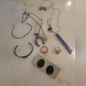 Elegant Silver and Gold Tone Jewelry Set